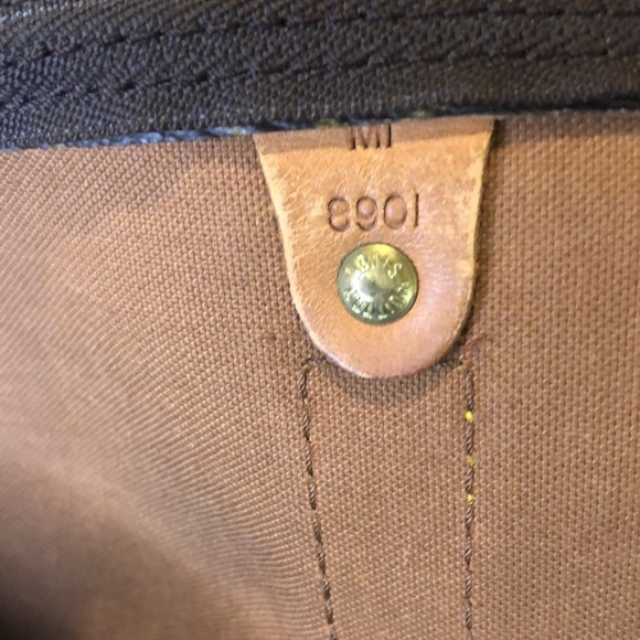 Authentic LOUIS VUITTON KeepAll LV 60 Weekend Shoulder Bag Crossbody Tote Duffle - Picture 16 of 16